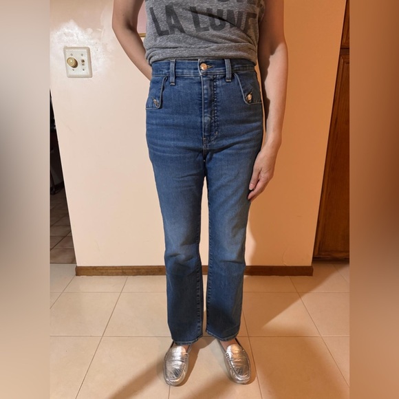 Veronica Beard High Rise Blue Jeans - Picture 11 of 12